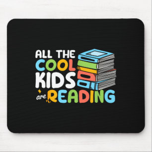 De coole kids lezen boek lezen leraar muismat