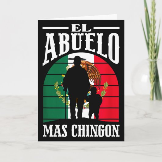 De Coole Opa Funny Mexico Mexicaanse Opa Kaart (Voorkant)