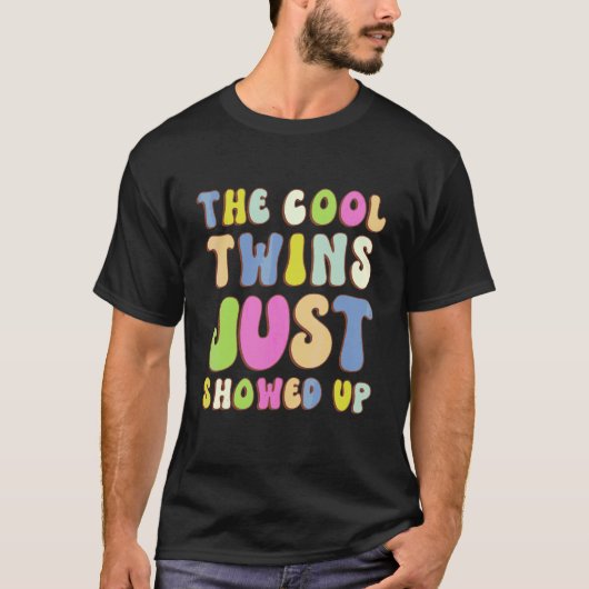 De Coole Tweeling Is Net Gearriveerd Groovy Tweel T-shirt (Voorkant)