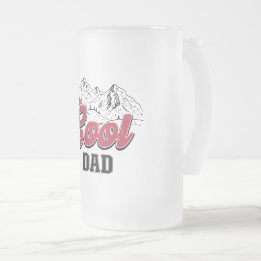 De coole vader Frosted Beer Mok (Voorkant rechts)