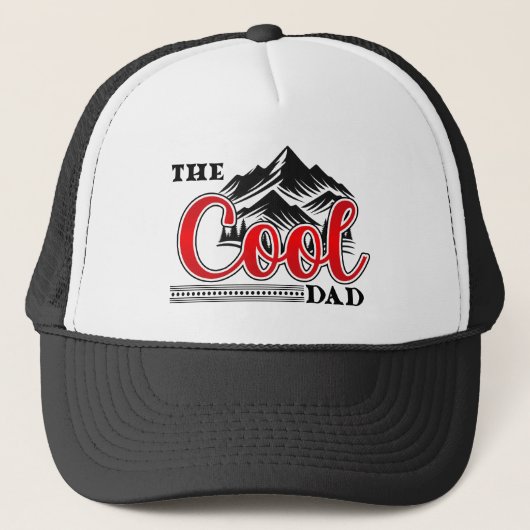 De coole vader trucker pet (Voorkant)