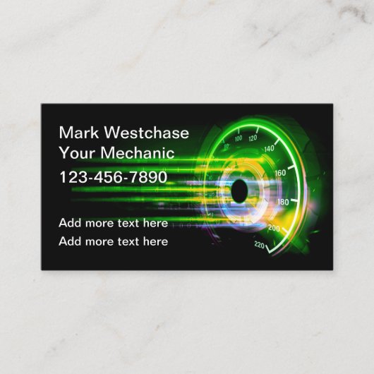 De coolste auto-Visitekaartjes Visitekaartje (Voorkant)