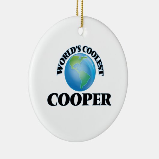 De coolste Cooper van de wereld Keramisch Ornament (Rechts)