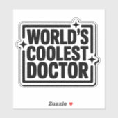 De coolste Doctor Monochrome Sticker ter wereld (Vel)