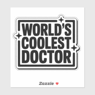 De coolste Doctor Monochrome Sticker ter wereld