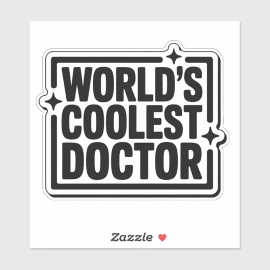 De coolste Doctor Monochrome Sticker ter wereld (Vel)