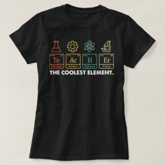 De coolste Element Periodic Table Chemist Teacher T-shirt