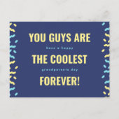 De coolste grootouders voor altijd Navy en Yellow Briefkaart (Voorkant)