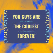 De coolste grootouders voor altijd Navy en Yellow Briefkaart