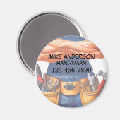 De coolste Handyman Zakelijke Klantmagneten Magneet (Voorkant / Achterkant)