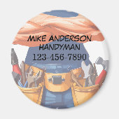 De coolste Handyman Zakelijke Klantmagneten Magneet (Voorkant)