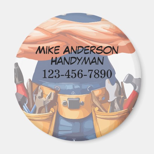 De coolste Handyman Zakelijke Klantmagneten Magneet (Voorkant)