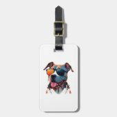 De coolste hond ter wereld bagagelabel (Voorkant verticaal)