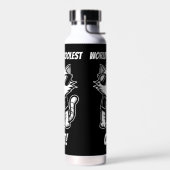 De coolste kat ter wereld met een zwarte zonnebril waterfles (Links)