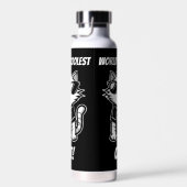 De coolste kat ter wereld met een zwarte zonnebril waterfles (Rechts)