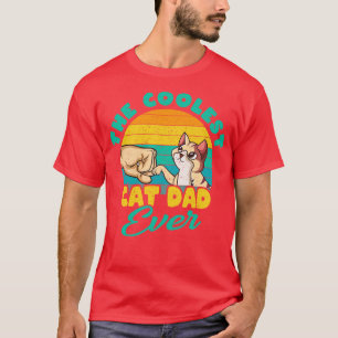 De coolste kat vader ooit katten pap cadeau t-shirt