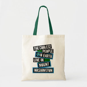 De coolste mensen op aarde in Mount Washington Tote Bag