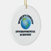 De coolste milieuwetenschapper ter wereld keramisch ornament (Rechts)