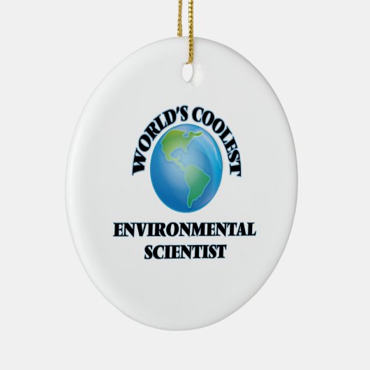 De coolste milieuwetenschapper ter wereld keramisch ornament (Rechts)