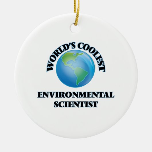 De coolste milieuwetenschapper ter wereld keramisch ornament (Voorkant)