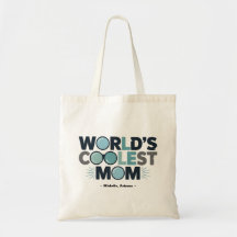 De coolste moeder verdient Canvas tas met haar naa