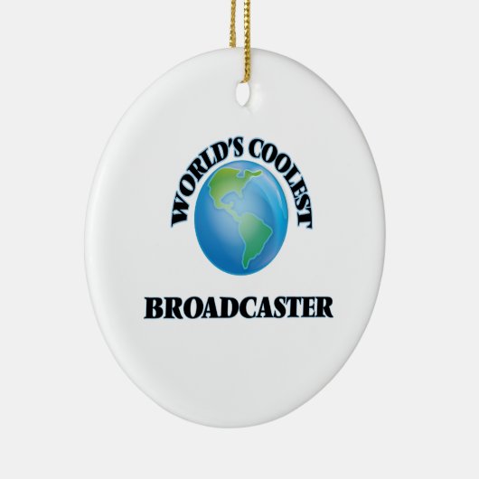 De coolste omroep ter wereld keramisch ornament (Rechts)