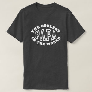 De coolste papa ter wereld t-shirt
