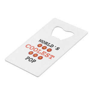 De coolste pop ter wereld creditkaart flessenopener