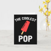 De coolste Pop Vaderdag Funny World's Greatest Kaart (Gele Bloem)