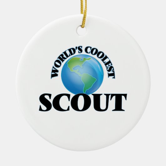 De coolste scout ter wereld keramisch ornament (Voorkant)