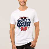 De coolste vader ter wereld Tri-Blend shirt (Voorkant)