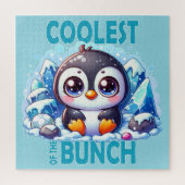 De coolste van de Bunch Pun Schattigee baby Pengui Legpuzzel (Verticaal)