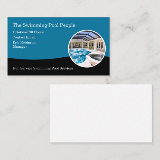 De coolste Visitekaartjes van het zwembad (Voorkant / Achterkant)