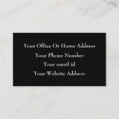 De coördinator voor de bruiloft van de Gebeurtenis Visitekaartje (Achterkant)