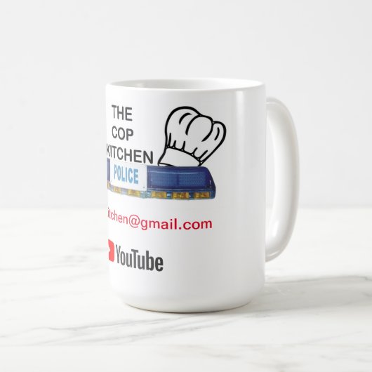 De Cop Kitchen zoals op YouTube (11oz) Koffiemok (Voorkant rechts)