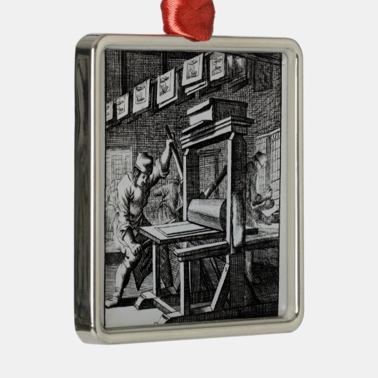 De Copper-bord Engraver van 'Accessoire'. Metalen Ornament (Rechts)