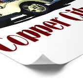 De Copper City brandweerwagen Poster (Hoek)