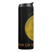 De Copper Penny Boerderij Tumbler Thermosbeker (Gedraaid links)
