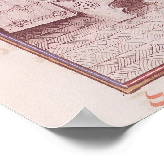 De copyist Jean Mielot Poster (Hoek)