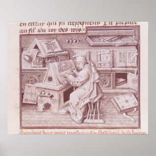 De copyist Jean Mielot Poster