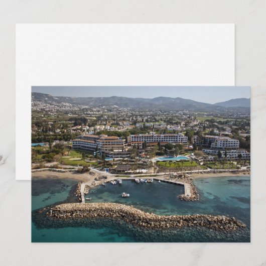 De Coral Beach Hotel Paphos, Cyprus ansichtkaart Kaart (Voorkant / Achterkant)