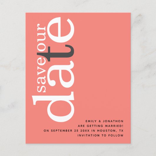 De Coral Roos van de begroting roze QR- codetekst  (Voorkant)