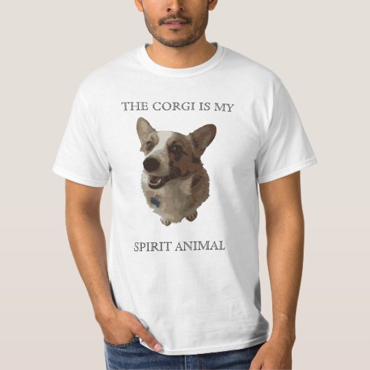 De Corgi is mijn Geestdier T-shirt (Voorkant)