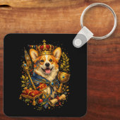 De Corgi Koning Sleutelhanger (Achterkant)