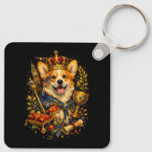 De Corgi Koning Sleutelhanger (Achterkant)
