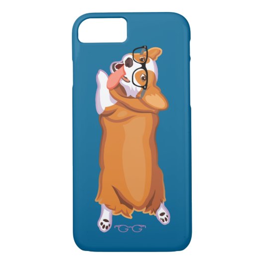 De Corgi Sploot Case-Mate iPhone Case (Achterkant)