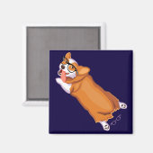 De Corgi Sploot Magneet (Voorkant / Achterkant)
