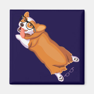De Corgi Sploot Magneet