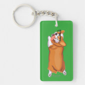 De Corgi Sploot Sleutelhanger (Voorkant)