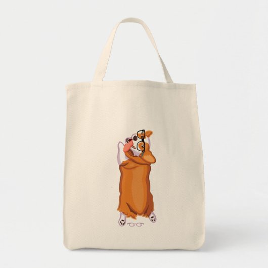 De Corgi Sploot Tote Bag (Voorkant)